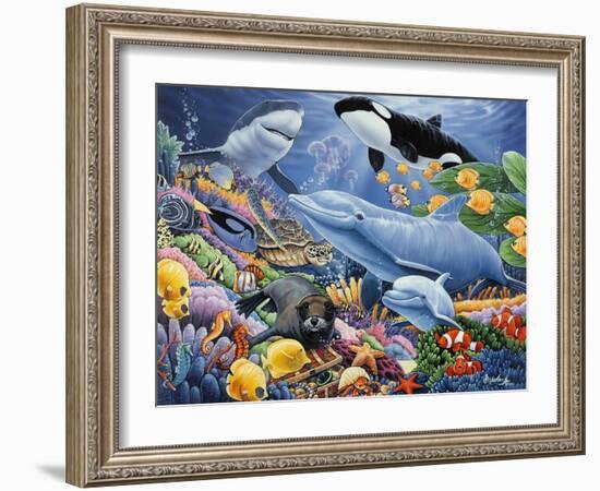 Sealife-Jenny Newland-Framed Giclee Print