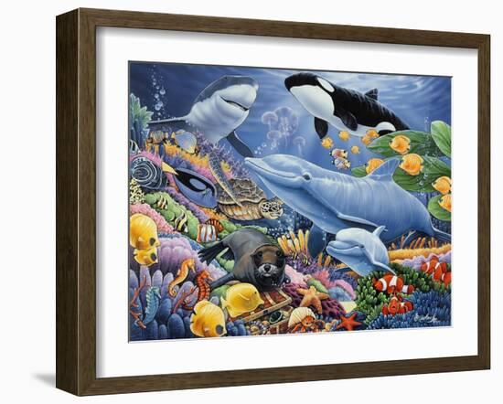 Sealife-Jenny Newland-Framed Giclee Print