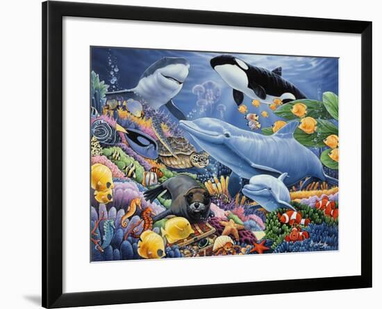 Sealife-Jenny Newland-Framed Giclee Print