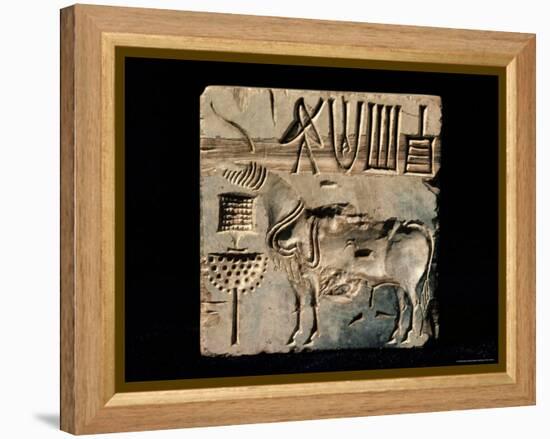 Seals from Mohenjodaro, Indus Valley Civilisation, Karachi Museum, Karachi, Pakistan-Robert Harding-Framed Premier Image Canvas