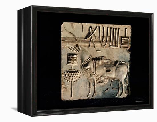 Seals from Mohenjodaro, Indus Valley Civilisation, Karachi Museum, Karachi, Pakistan-Robert Harding-Framed Premier Image Canvas