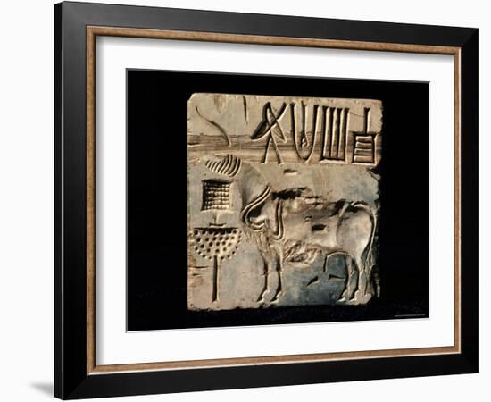 Seals from Mohenjodaro, Indus Valley Civilisation, Karachi Museum, Karachi, Pakistan-Robert Harding-Framed Photographic Print