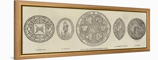 Seals of the Metropolitan Board of Works-null-Framed Premier Image Canvas