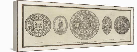 Seals of the Metropolitan Board of Works-null-Framed Premier Image Canvas