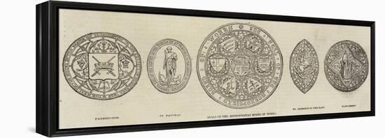 Seals of the Metropolitan Board of Works-null-Framed Premier Image Canvas