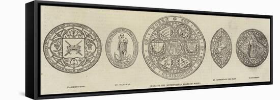 Seals of the Metropolitan Board of Works-null-Framed Premier Image Canvas