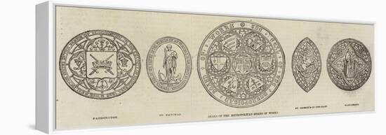 Seals of the Metropolitan Board of Works-null-Framed Premier Image Canvas