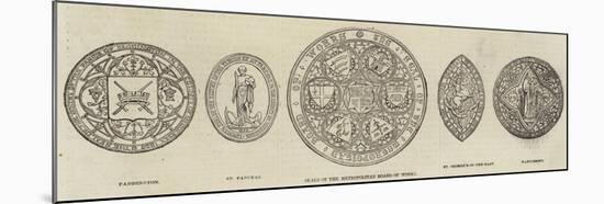 Seals of the Metropolitan Board of Works-null-Mounted Giclee Print