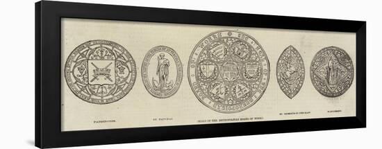 Seals of the Metropolitan Board of Works-null-Framed Giclee Print