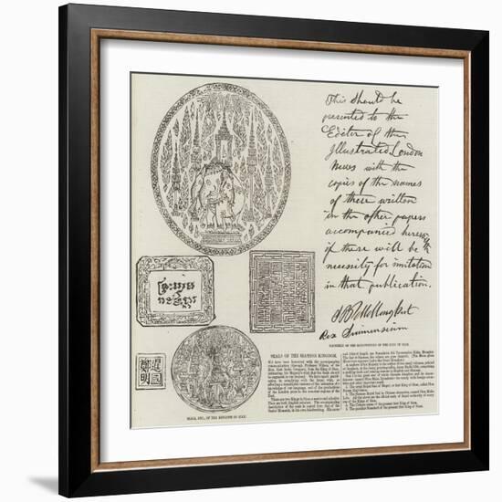Seals of the Siamese Kingdom-null-Framed Giclee Print