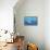 Seals Race to Get Away from a Giant Megalodon Shark-null-Framed Stretched Canvas displayed on a wall