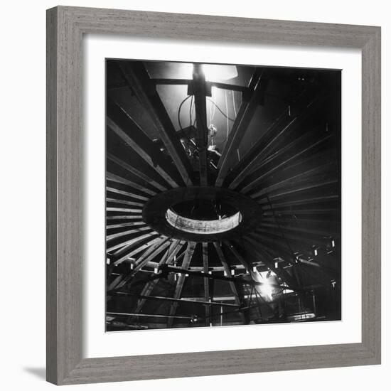 Seam Welding under Arc Lighting-Heinz Zinram-Framed Photographic Print