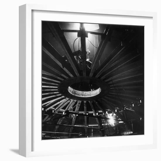 Seam Welding under Arc Lighting-Heinz Zinram-Framed Photographic Print