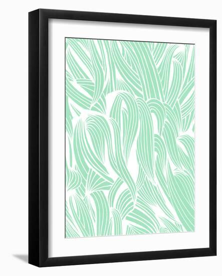 Seamfoam Organic Pattern-Cat Coquillette-Framed Giclee Print