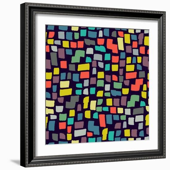 Seamless Abstract Color Pattern. Vector Illustration-Magnia-Framed Premium Giclee Print