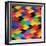 Seamless Abstract Colorful Of Arrows And Dart Shapes-smarnad-Framed Art Print