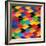 Seamless Abstract Colorful Of Arrows And Dart Shapes-smarnad-Framed Art Print