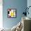 Seamless Abstract Geometric Colorful For Continuous Replicate-alexfiodorov-Framed Stretched Canvas displayed on a wall