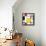 Seamless Abstract Geometric Colorful For Continuous Replicate-alexfiodorov-Framed Stretched Canvas displayed on a wall