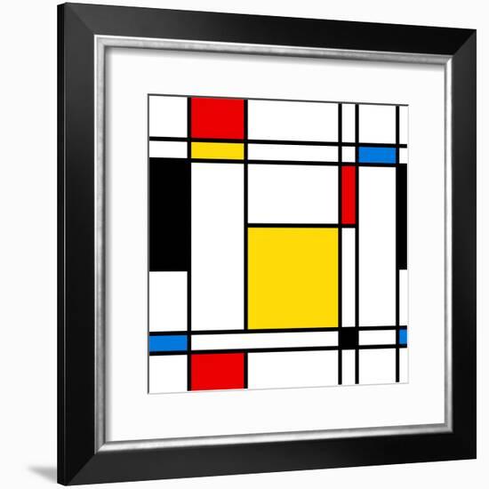 Seamless Abstract Geometric Colorful For Continuous Replicate-alexfiodorov-Framed Premium Giclee Print