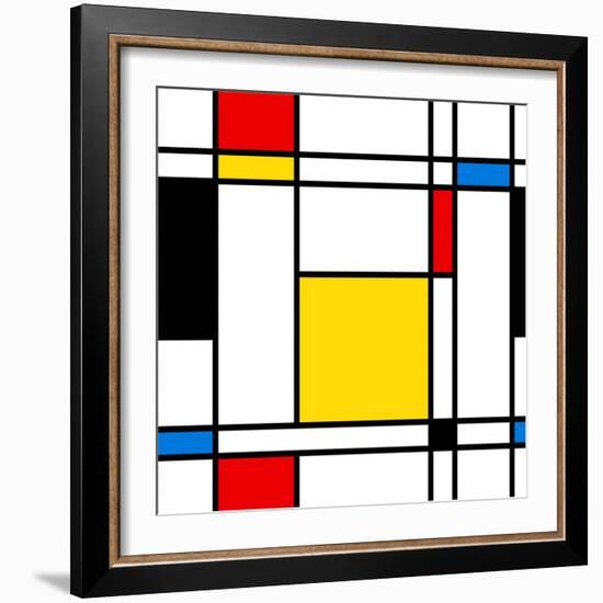 Seamless Abstract Geometric Colorful For Continuous Replicate-alexfiodorov-Framed Premium Giclee Print