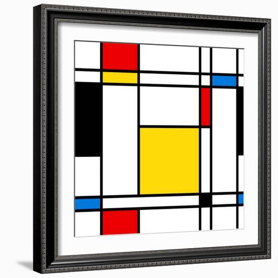 Seamless Abstract Geometric Colorful For Continuous Replicate-alexfiodorov-Framed Premium Giclee Print