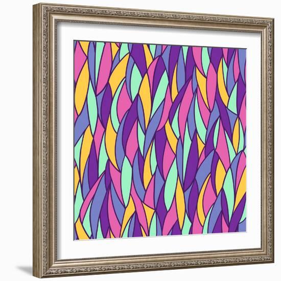 Seamless Abstract Pattern-Olga Lebedeva-Framed Art Print