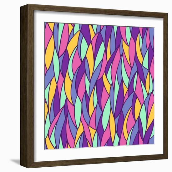 Seamless Abstract Pattern-Olga Lebedeva-Framed Art Print