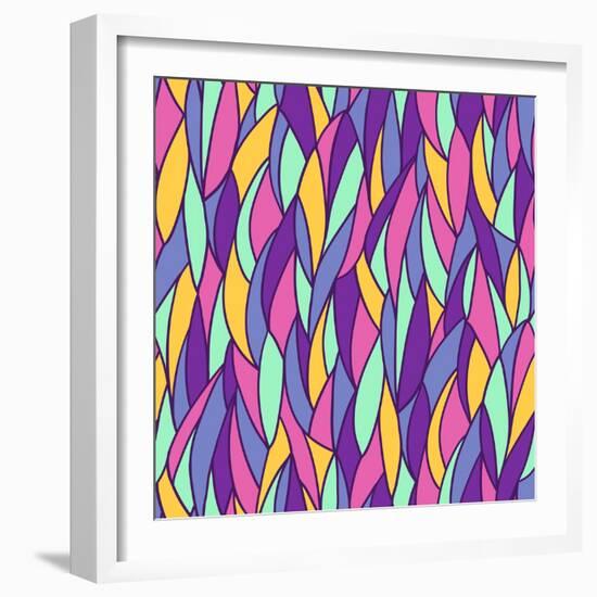 Seamless Abstract Pattern-Olga Lebedeva-Framed Art Print