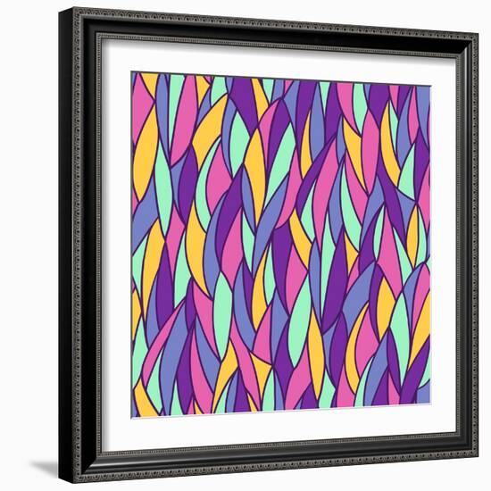 Seamless Abstract Pattern-Olga Lebedeva-Framed Art Print