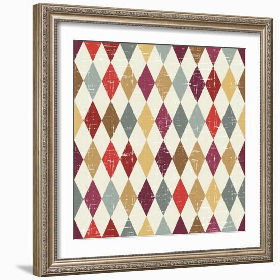 Seamless Abstract Retro Pattern. Stylish Geometric Background-incomible-Framed Art Print