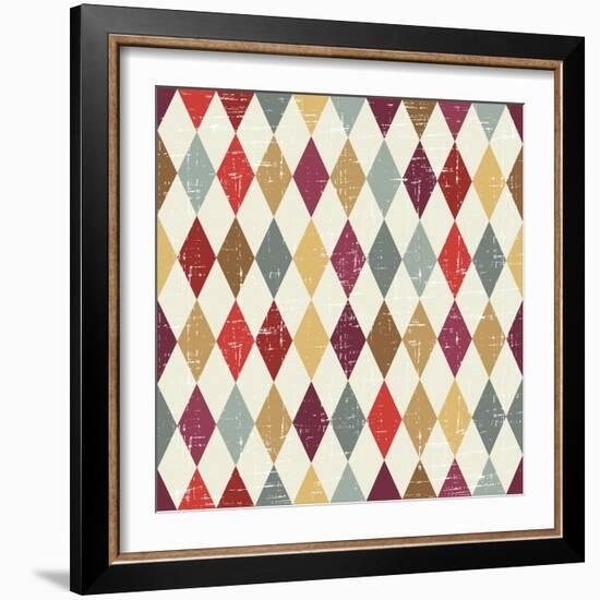 Seamless Abstract Retro Pattern. Stylish Geometric Background-incomible-Framed Art Print