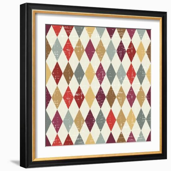 Seamless Abstract Retro Pattern. Stylish Geometric Background-incomible-Framed Art Print