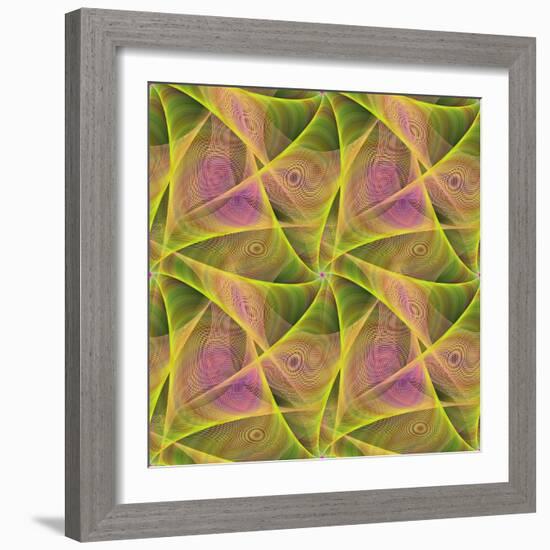 Seamless Abstract Veil Fractal Design-David Zydd-Framed Photographic Print