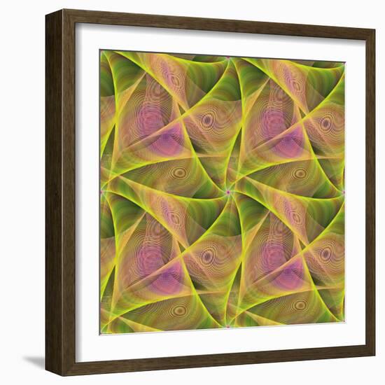 Seamless Abstract Veil Fractal Design-David Zydd-Framed Photographic Print