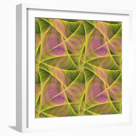 Seamless Abstract Veil Fractal Design-David Zydd-Framed Photographic Print