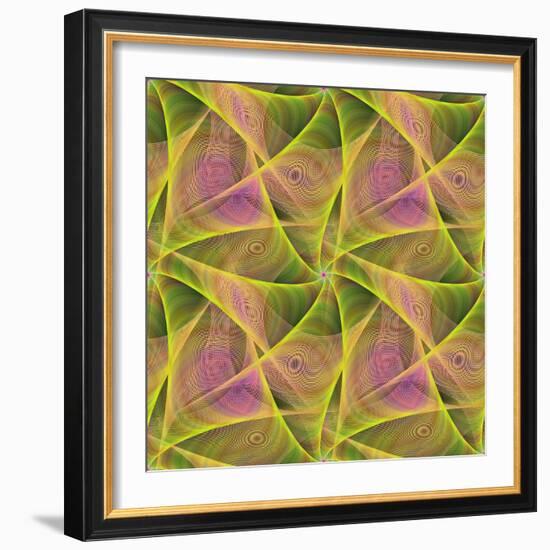 Seamless Abstract Veil Fractal Design-David Zydd-Framed Photographic Print