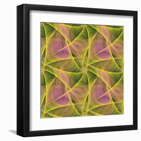 Seamless Abstract Veil Fractal Design-David Zydd-Framed Premium Photographic Print