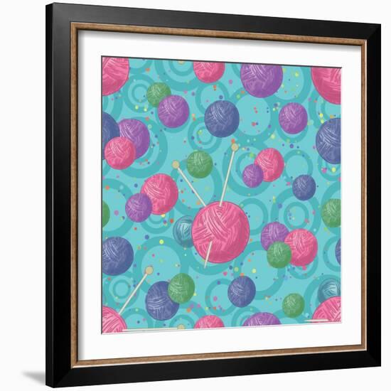 Seamless, Accessories for Knitting-Ok-Sana-Framed Art Print