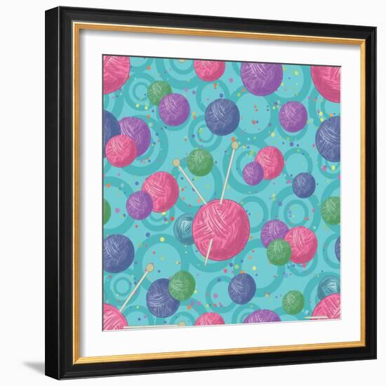 Seamless, Accessories for Knitting-Ok-Sana-Framed Art Print