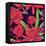 Seamless Background Flowers and Hummingbirds-Varvara Kurakina-Framed Stretched Canvas