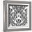 Seamless Black And White Diamonte-viviv-Framed Art Print