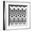 Seamless Black And White Diamonte-viviv-Framed Art Print