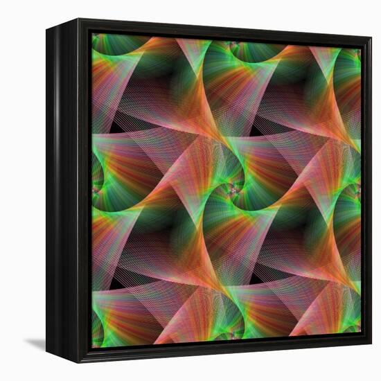 Seamless Color Fractal Veils Background-David Zydd-Framed Premier Image Canvas