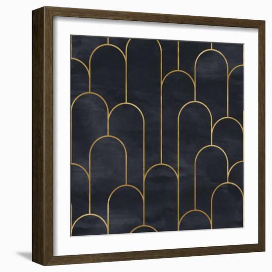 Seamless Geometric Pattern on Paper Texture. Art Deco Background-Irtsya-Framed Premium Giclee Print