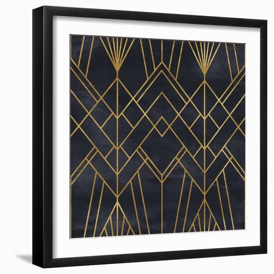 Seamless Geometric Pattern on Paper Texture. Art Deco Background-Irtsya-Framed Art Print