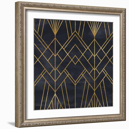 Seamless Geometric Pattern on Paper Texture. Art Deco Background-Irtsya-Framed Premium Giclee Print