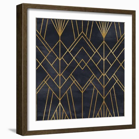 Seamless Geometric Pattern on Paper Texture. Art Deco Background-Irtsya-Framed Premium Giclee Print