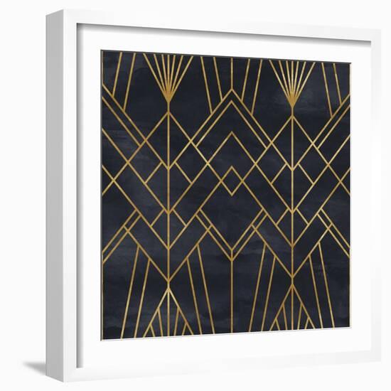 Seamless Geometric Pattern on Paper Texture. Art Deco Background-Irtsya-Framed Premium Giclee Print