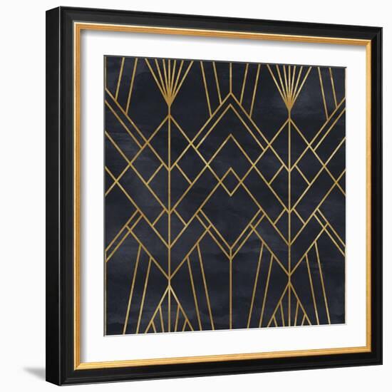 Seamless Geometric Pattern on Paper Texture. Art Deco Background-Irtsya-Framed Premium Giclee Print